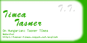 timea tasner business card